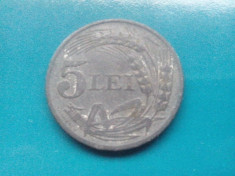 5 lei 1942 VF+ foto