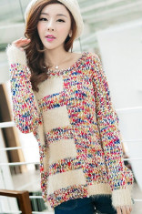 BL266-3 Bluza casual cu mohair si tricot foto