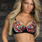 BRA10 Sutien accesorizat multicolor