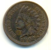 SUA 1 cent 1902 foto