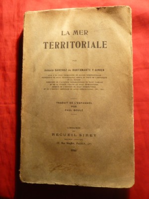 A.Sanchez de Bustamante - Apele Teritoriale- Jurisdictie Internationala1930 foto