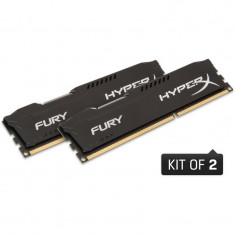 Memorie HyperX Fury Black 8GB DDR3 1600 MHz CL10 Dual Channel Kit foto