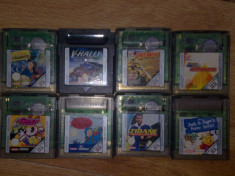 8 jocuri Gameboy color GB ( Tin Tin , Aterix Obelix , PopwePuff Girls foto