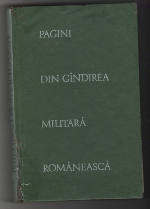 (C6492) PAGINI DIN GANDIREA MILITARA ROMANEASCA