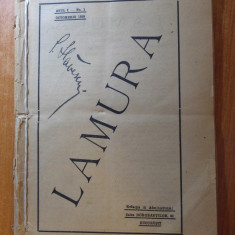 revista lamura anul 1/nr.1 din 1919 director alexandru vlahuta