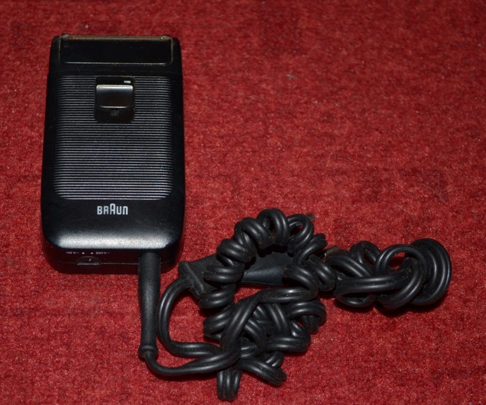 Aparat de ras electric Vintage Braun Shaver 1973 Sixtant 8008 Dieter