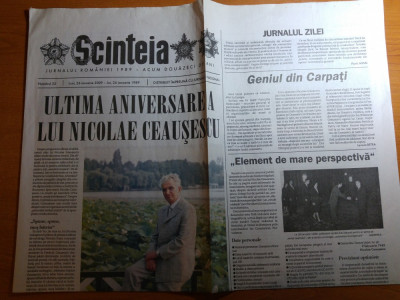 ziarul scanteia 26 ianuarie 2009-cu ocazia zilei de nastere a lui ceausescu foto