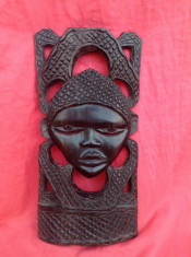 Arta Africana - Masca din lemn de abanos !!! foto