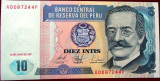 Cumpara ieftin Bancnota 10 INTIS - PERU, 1987 * Cod 775 B = UNC