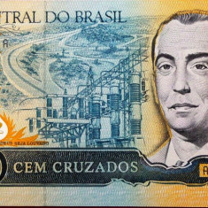Bancnota 100 CRUZADOS - BRAZILIA, 1987 * Cod 781 = UNC