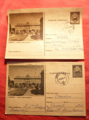 2 Carti Postale Timisoara- Inst.Medico-Farmaceutic , culori dif. ,anii 1956-1957 foto