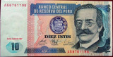 Cumpara ieftin Bancnota 10 INTIS - PERU, 1987 * Cod 775 A = UNC