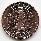 Zimbabwe 1 Cent 2014 -(Bond Coin) 17 mm, KM-New UNC !!! foto