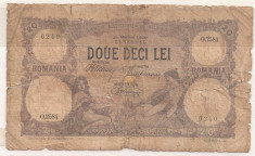 ROMANIA 20 LEI MARTIE 1920 U foto