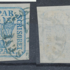 1864 Principatele Unite tipar de masina timbru 30 para stampilat exemplar superb