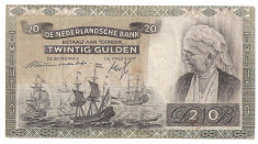 OLANDA 20 GULDEN 1941 F foto