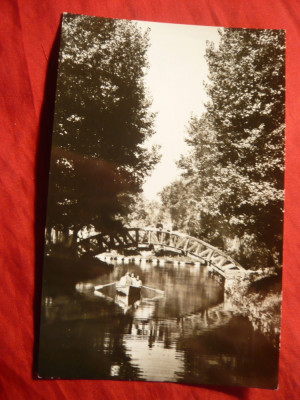 Ilustrata Pitesti - Parcul Arges , circulat 1973 foto