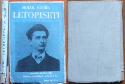 Mihail Sorbul , Letopiseti , interbelica , editia 1 foto