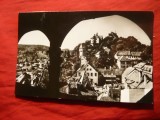 Ilustrata - Sighisoara - Vedere din Turnul cu Ceas , circulat 1969