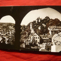 Ilustrata - Sighisoara - Vedere din Turnul cu Ceas , circulat 1969