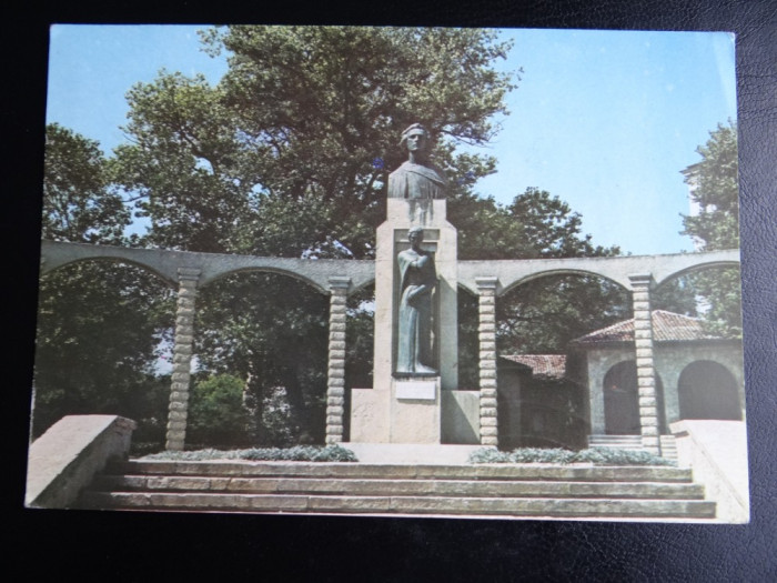 SEPT15-Vedere/Carte postala-Constanta-Statuia lui M Eminescu-circulata