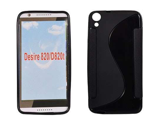 Husa HTC Desire 820 TPU S-LINE Black, Gel TPU, Carcasa, Fara snur |  Okazii.ro
