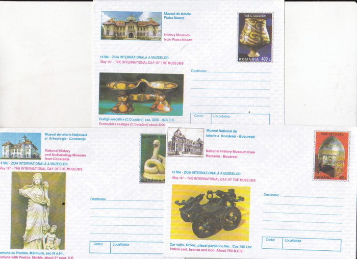 bnk fil Lot 3 Intreguri postale 1997 - Ziua internationala a muzeelor