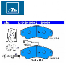 Set placute frana punte fata Fiat Ducato ATE cod 13.0460-4979.2 foto