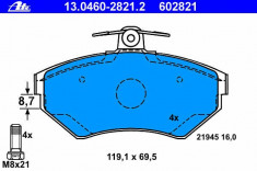 Set placute frana fata VW Caddy 2 II ATE cod 13.0460-2821.2 foto