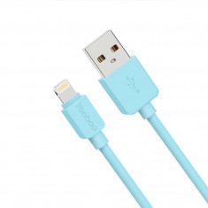 Cablu 8 Pin Lightning USB iPhone 5 5C 5S 6 6S 6/6S Plus iPad iPod Blue Yoobao foto