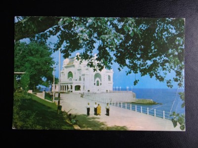 SEPT15-Vedere/Carte postala-Constanta-Pe faleza-RPR-circulata foto