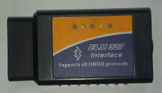 Interfata diagnoza tester auto bluetooth ELM327 OBD II foto