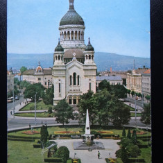 SEPT15-Vedere/Carte postala-Cluj-Napoca-Catedrala ortodoxa-circulata