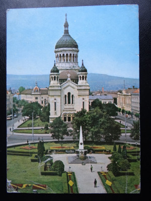 SEPT15-Vedere/Carte postala-Cluj-Napoca-Catedrala ortodoxa-circulata foto