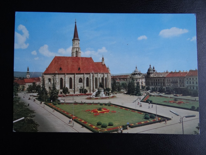 SEPT15-Vedere/Carte postala-Cluj-Catedrala Sf. Mihail-circulata