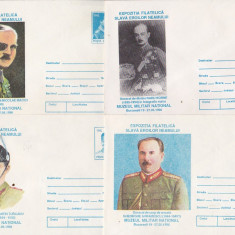 bnk fil Lot 4 intreguri postale 1996 - Expofil Slava eroilor neamului
