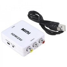 ADAPTOR ( convertor ) de la HDMI la RCA ( AV ), video si audio ! foto