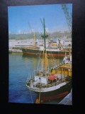SEPT15-Vedere/Carte postala-Constanta-Vedere din port-Vapoare-circulata