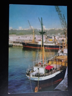 SEPT15-Vedere/Carte postala-Constanta-Vedere din port-circulata foto