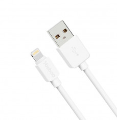 Cablu 8 Pin Lightning USB iPhone 5 5C 5S 6 6S 6/6S Plus iPad YB-410 White Yoobao foto