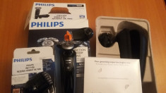 Aparat de barbierit ras Philips 8D Seria 9000 - S9031 + trimmer tuns barba RQ111 foto