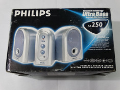 Boxe PC Philips 2.0 model BA 250 - noi in cutie foto