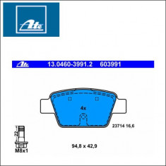 Set placute frana punte spate Fiat Stilo ATE cod 13.0460-3991.2 foto