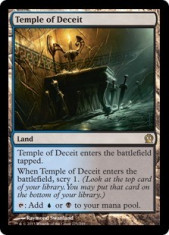 MTG Temple of Deceit foto