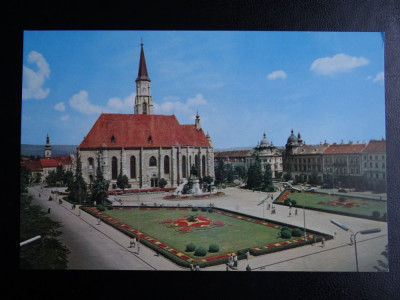 SEPT15-Vedere/Carte postala-Cluj-Catedrala Sf Mihail-necirculata foto