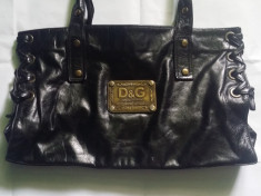 Geanta D&amp;amp;G Dolce&amp;amp;Gabbana Original Denim Made in Italy foto