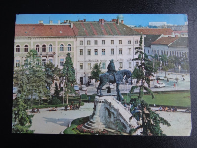 SEPT15-Vedere/Carte postala-Cluj-Statuia lui Matei Corvin-necirculata foto