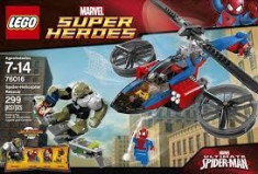 Vand Lego Super Heroes-76016-Spider-Helicopter Rescue,original,299piese,7-14ani foto