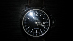 Ceas barbatesc PANERAI GMT Automatic,stainless steel, curea piele, water resist foto