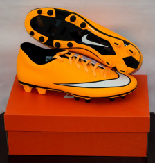 Ghete fotbal Nike Mercurial Vortex II FG ORIGINALE masura 45 portocaliu foto